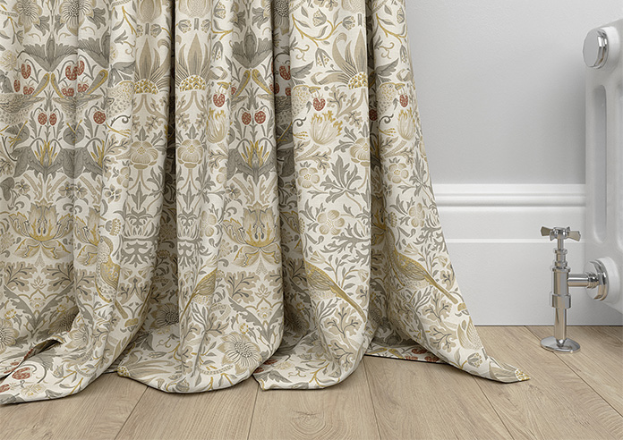 William Morris At Home Strawberry Thief, Ochre - Made to Measure Curtains - Image 6